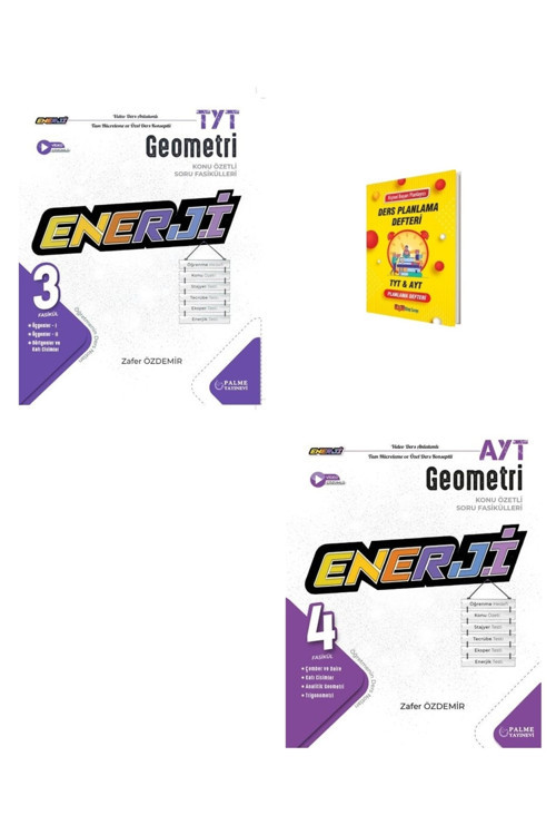 TYT ve AYT Enerji Geometri Konu Özetli Soru Fasikülleri Seti