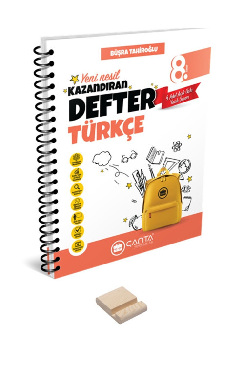 LGS 8. Sınıf Türkçe Hazırlayan Defter ve Telefon Tutucu