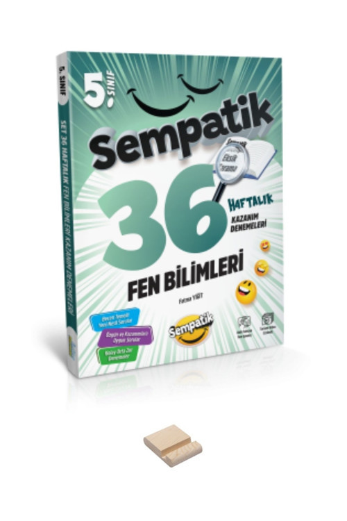 5. Sınıf Fen Bilimleri Sempatik 36 Haftalık Kazanım Denemeleri ve Telefon Standı