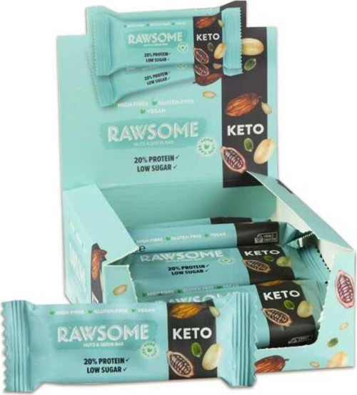 Ketojenik Kakaolu Protein Bar 40 gr 12 Adet (1 Kutu)