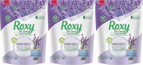 Roxy Bio Clean Matik Sabun Tozu 800gr Lavanta Bahçesi (3 Lü Set) (78 Yıkama)