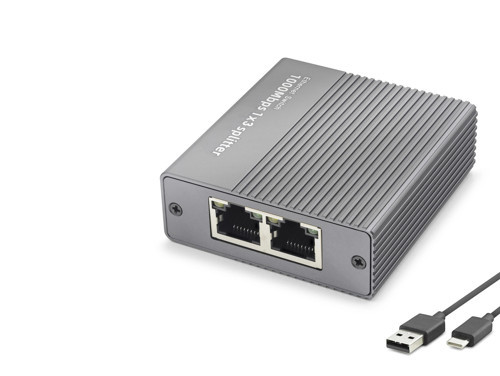 Gigabit Ethernet Switch (4 Port, Type C Güç Girişi, Gri - HDX1413)