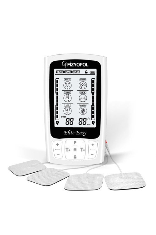 Elite Easy, Şarj Edilebilir, Bataryalı, 2 Kanallı, Portatif, Tens, Ems, Masaj Cihazı
