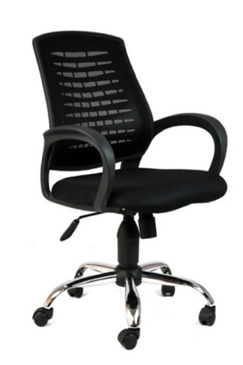 Comfy Çalışma Sandalyesi Ofis Koltuğu Siyah Krom