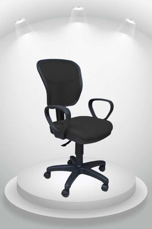 Siyah Ergonomik Fileli Ofis Sandalyesi