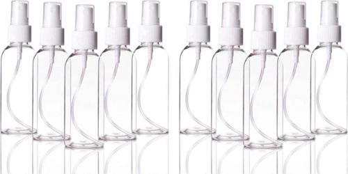 12 Adet Sert Plastik 100Ml Boş Sprey Kolonya Dezenfektan Şişesi - 100 Ml