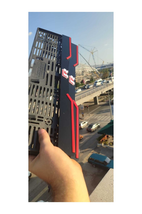 Lüks Aynalı Krom Kaplamalı Plakalık Tasarım Seti