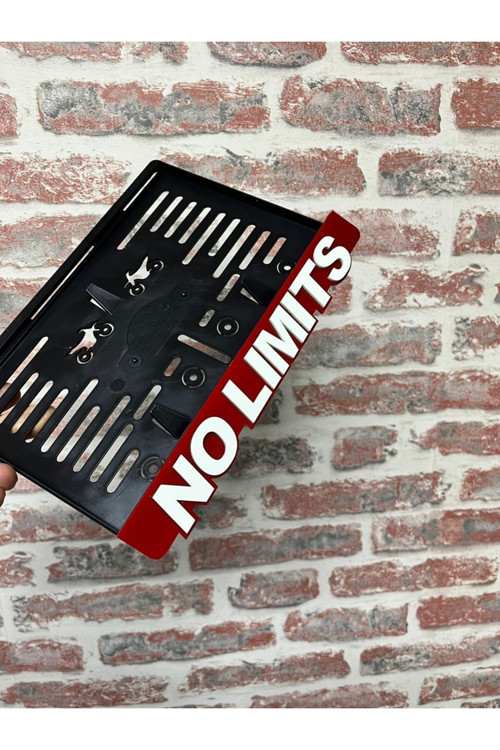 No Lımıt Pleksi Motor Plakalık