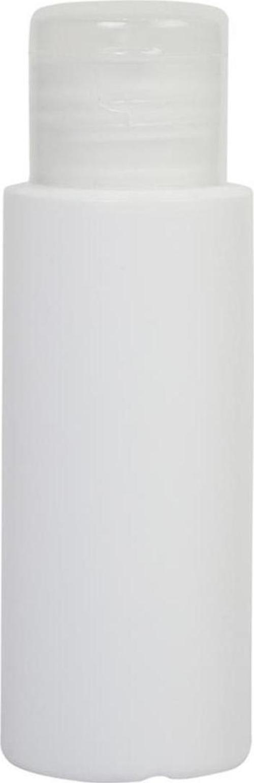60Ml-Fliptop - Şeffaf Kapalı-Dezenfektan-Kolonya-Likit Şişe-10 Adet
