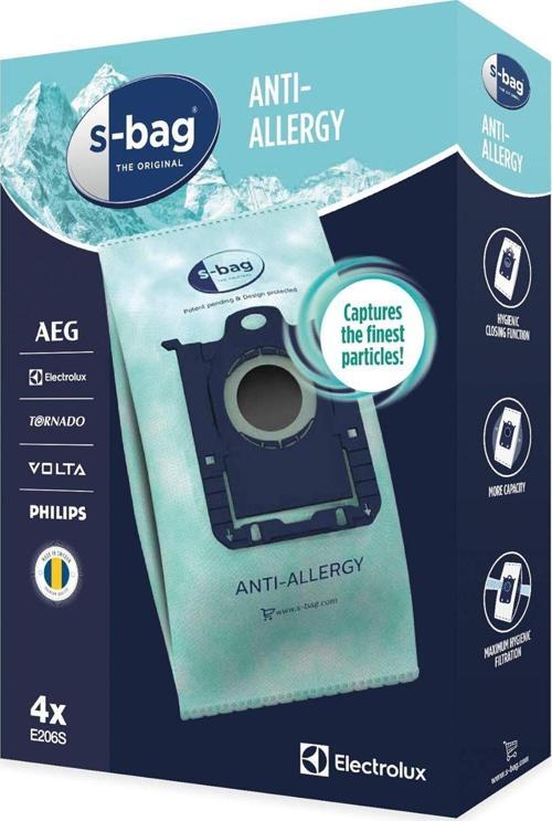 E206S Anti Alerjik 3 Katmanlı Elektrikli Süpürge Torbası