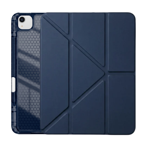 PS iPad Air 13 inç (M4)/(M3)/(M2) Tri Folding Standlı Kılıf - Lacivert