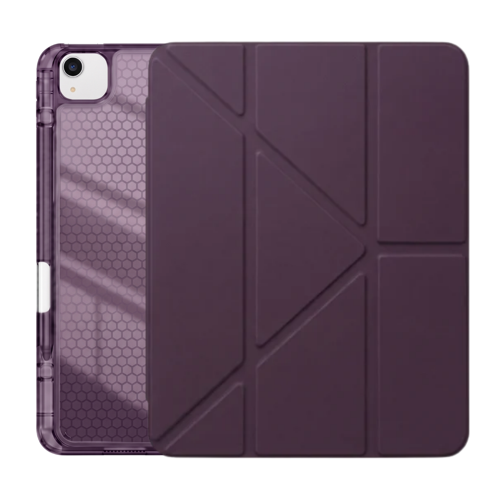 PS iPad Air 13 inç (M4)/(M3)/(M2) Tri Folding Standlı Kılıf - Damson