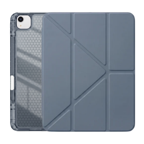 PS iPad Air 13 inç (M4)/(M3)/(M2) Tri Folding Standlı Kılıf - Gri
