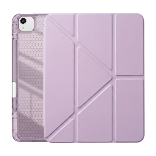 PS iPad Air 13 inç (M4)/(M3)/(M2) Tri Folding Standlı Kılıf - Lila