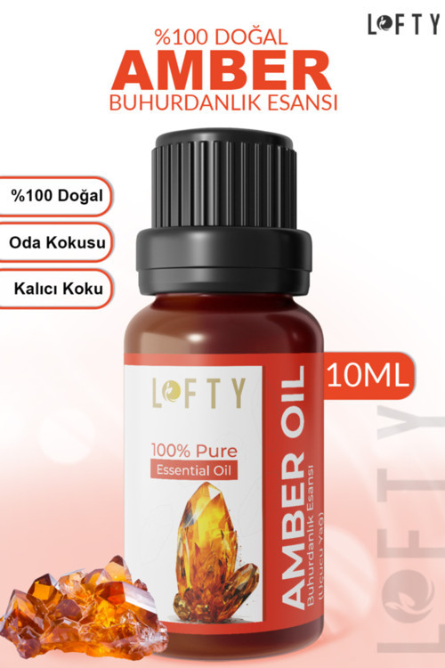 Amber Uçucu Yağ Buhurdanlık Esansı Oda Kokusu Uçucu Esansiyel Yağ Buhur Yağı 10ml