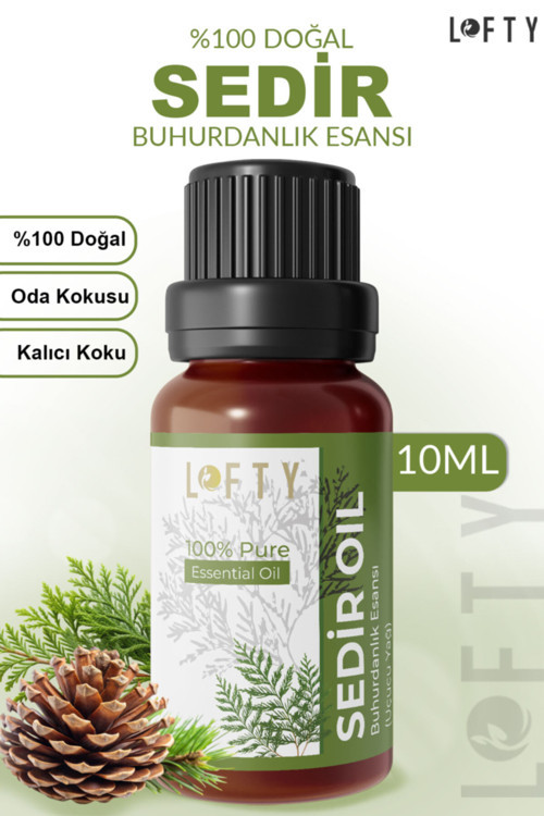Sedir Uçucu Yağ Buhurdanlık Esansı Oda Kokusu Uçucu Esansiyel Yağ Buhur Yağı 10ml