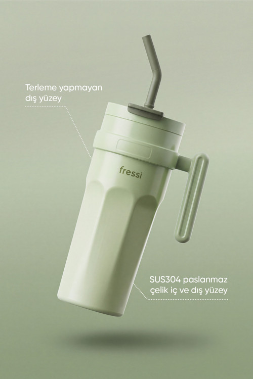 YEŞİL FR-T956 Calora Paslanmaz Çelik 950ML Yeşil Termos