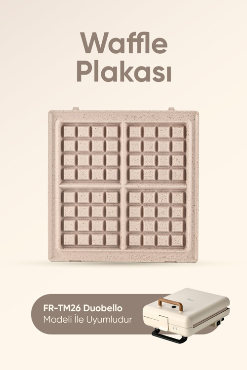 PLAKA FR-TM26 Duobello Çıkarılabilir Waffle Plakası (SADECE PLAKA)