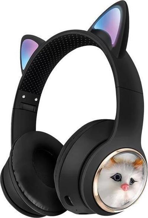Wireless 5.3 Stereo Kedili Kulak Üstü Bluetooth Kulaklık Siyah Blt-45