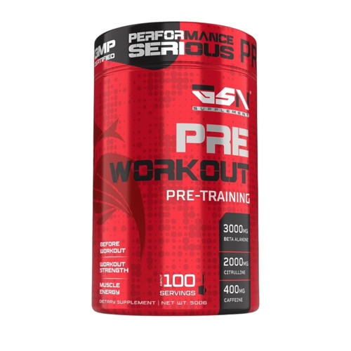 Gsn Preworkout Ultra performance Series 500 gr 100 Servis