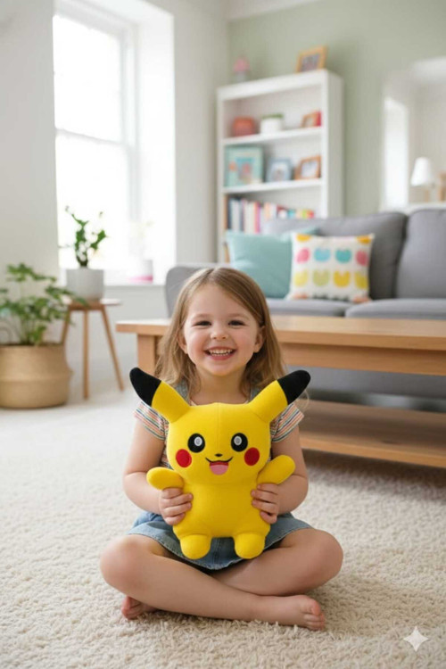Sevimli Pikachu Polar Pokemon Büyük Boy 40Cm