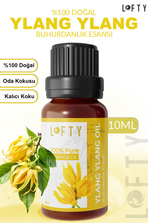 Ylang Ylang Uçucu Yağ Buhurdanlık Esansı Oda Kokusu Uçucu Esansiyel Yağ Buhur Yağı 10ml