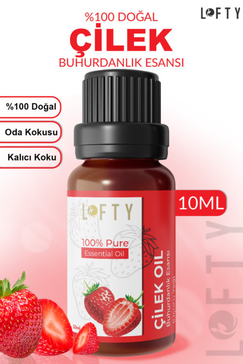 Çilek Uçucu Yağ Buhurdanlık Esansı Oda Kokusu Uçucu Esansiyel Yağ Buhur Yağı 10ml