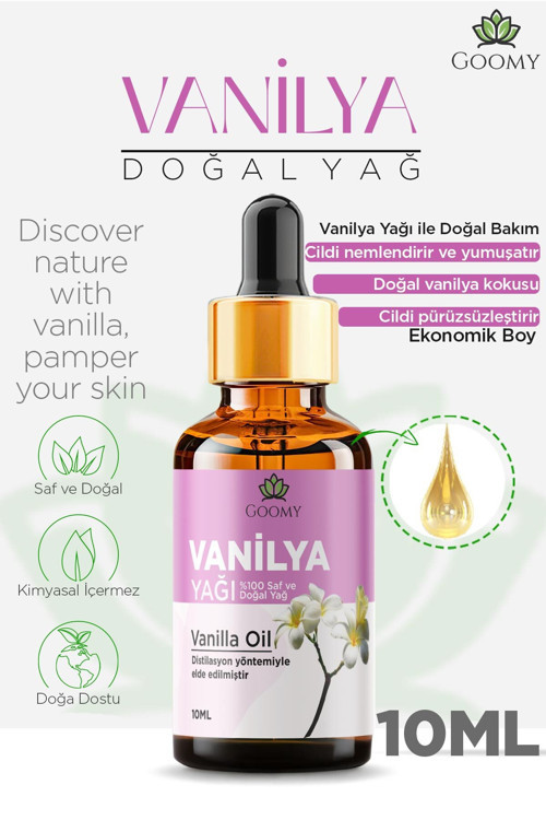 Vanilya Yağı %100 Doğal Bitkisel Uçucu Yağ Vanilla Oil 10ml