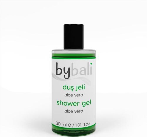 15 Adet Aloe Vera Duş Jeli Shower Gel Standart Otel Tipi Mini 30 Ml Şişe Tek Kullanımlık
