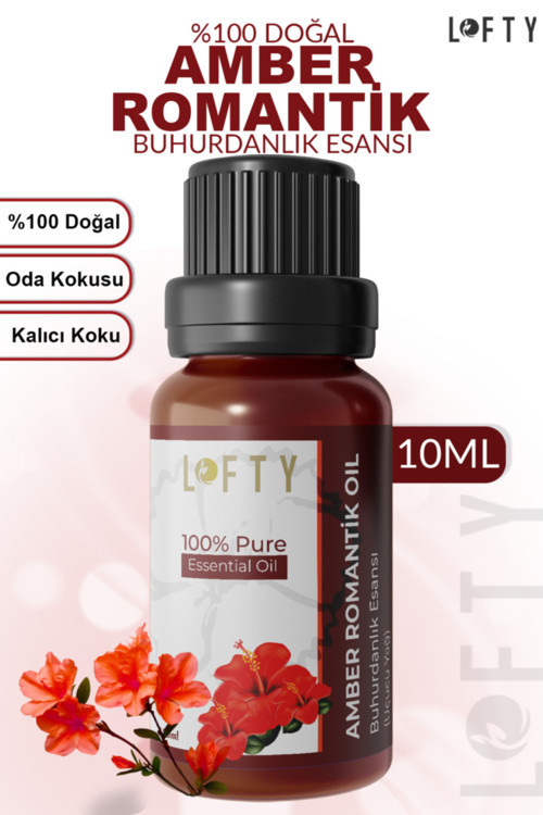 Lofty Amber Romantik Uçucu Yağ Buhurdanlık Esansı Oda Kokusu Esansiyel Yağ Buhur Yağı 10ml