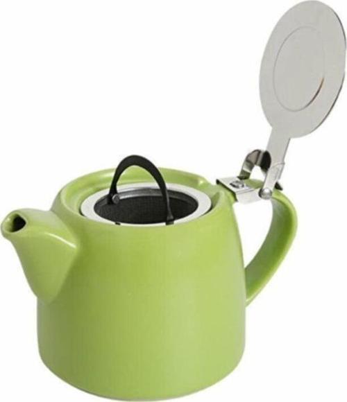 Chai Süzgeçli Stoneware Demlik 600 Cc Yeşil