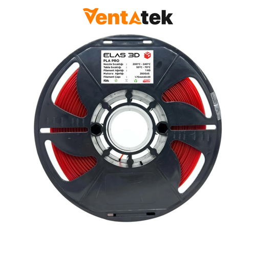 Kırmızı PLA Pro Filament - 1.75mm - 1 Kg