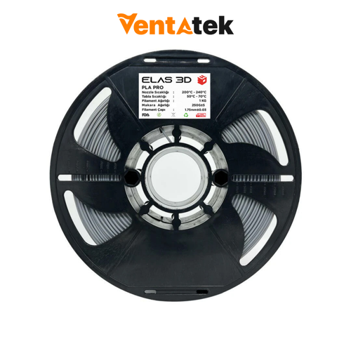 Gri PLA Pro Filament - 1.75mm - 1 Kg