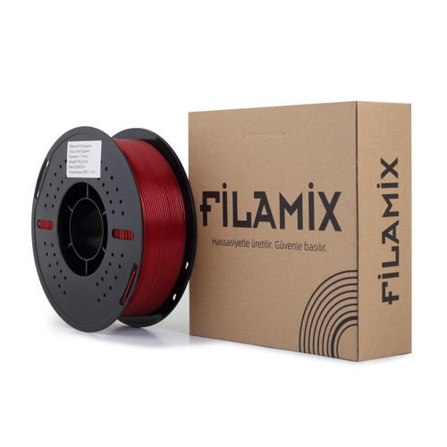 PLA Sparkle Kırmızı Filament 1.75mm 1 Kg
