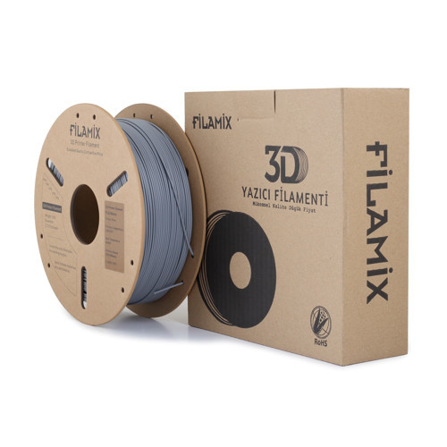 Gri PLA Mat Filament 1.75mm 1 Kg