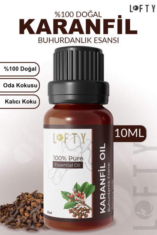 Karanfil Uçucu Yağ Buhurdanlık Esansı Oda Kokusu Uçucu Esansiyel Yağ Buhur Yağı 10Ml