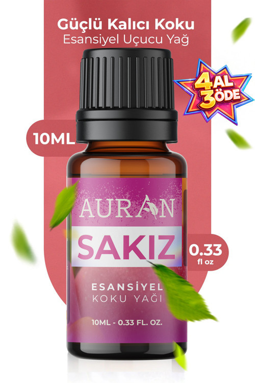Sakız Saf Esansiyel Uçucu Yağ Buhurdanlık Yağı Difüzör Esansı Aromaterapi Ortam Koku Yağı 10Ml
