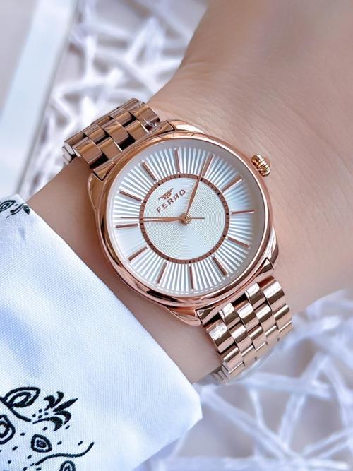 Rose Gold Renk 3 Atm Suya Dayanıklı Çelik Kordon Özel Tasarım Kadın Kol Saati BF21152AWT-C