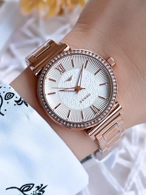 Rose Gold Renk 3 Atm Suya Dayanıklı Çelik Kordon Özel Tasarım Kadın Kol Saati BF2994AWT