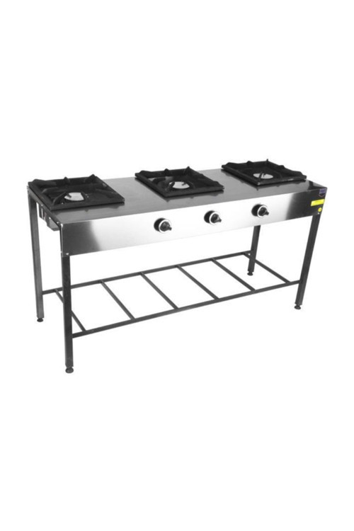 Cej25 Üçlü Ayaklı Doğalgazlı Yemekhane Lokanta Ocakları