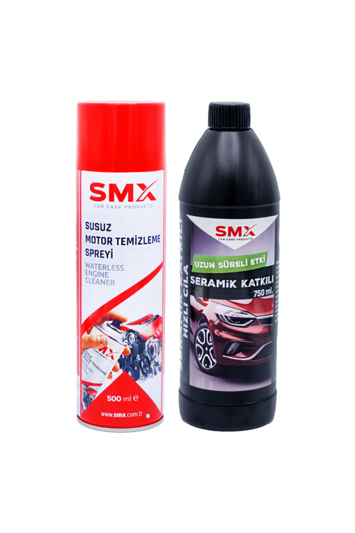 Susuz Motor Temizleme Spreyi 500 Ml + Seramik Katkılı Hızlı ve Pratik Cila 750 Ml