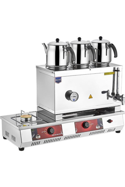 55 Model Üç Demlikli Doğalgazlı(ce) Çay Ocağı 33 Lt.- 3 Adet Demlik Hediye N13 Çay Kazanı