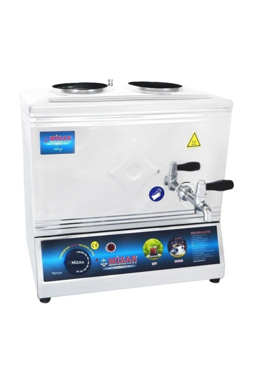 Elektrikli 2 Demlikli 19lt Çay Ocağı Kazanı Vidalı Pleytsiz