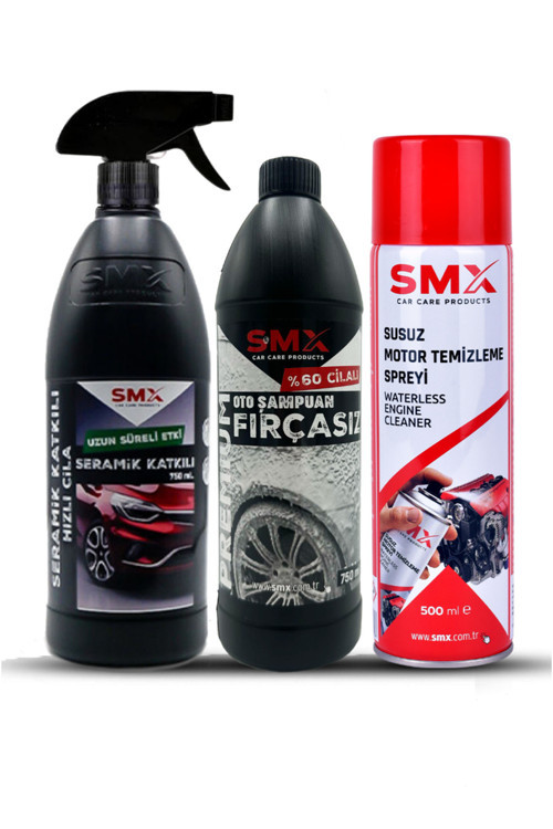 Susuz Motor Temizleme Spreyi / Seramik Cila / Hızlı Cila / Pratik Cila / %60 Cilalı Oto Şampuanı