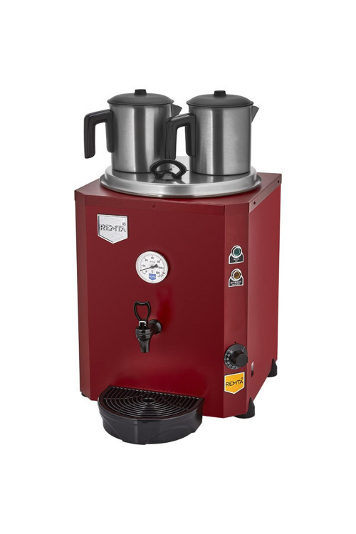 Jumbo Çay Makinesi-23 Litre-2 Demlik Dahil - Şamandıralı (OTOMATİK SU ALMA)kırmızı