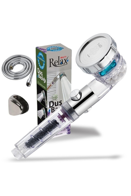 Shower Multy Üç Fonksiyonlu, Start/stop,nano Filtre,tasarruflu Duş Başlığı+hortum,askı Aparatı