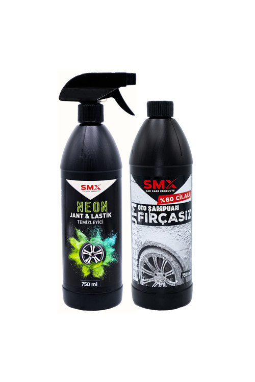 Neon Jant & Lastik Temizleyici 750Ml.+ Premium %60 Cilalı Oto Şampuanı 750Ml.