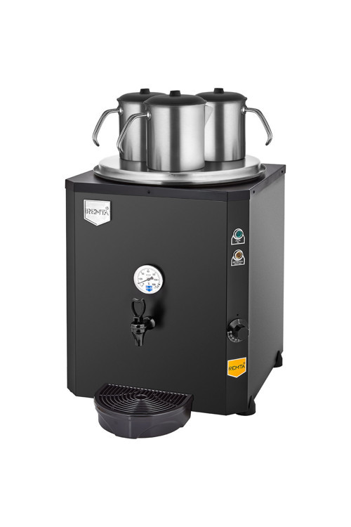 Çay Ocağı Kazanı 40 Lt 3 Demlikli Elektrikli Siyah