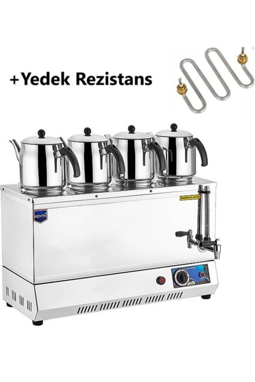 Ep04 85 Model Dört Demlikli Elektrikli Çay Kazanı 43 Lt + Yedek Rezistans