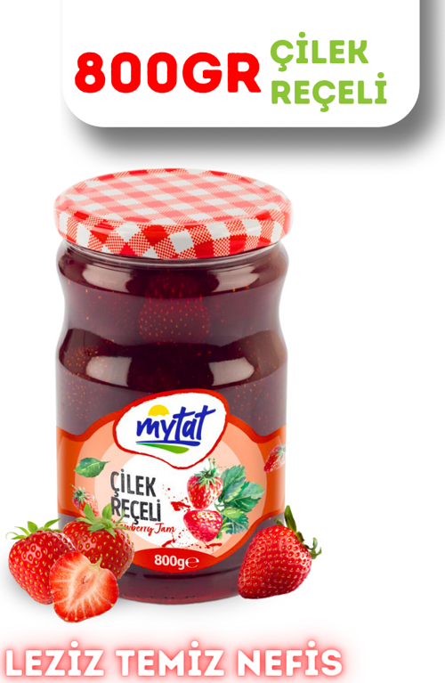 Geleneksel Çilek Reçeli 800 gr (Cam Kavanoz)
